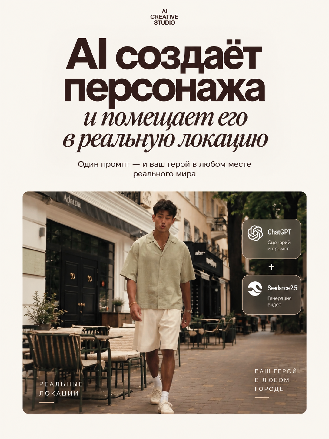 Персонаж в реальной локации